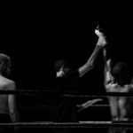 black and white sport fight boxer