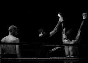 black and white sport fight boxer