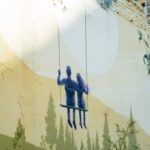 picture of couple sitting on swing